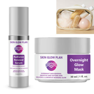 Glow Revival Duo x1 of both products  + Transparent Travel Cosmetic Organizer